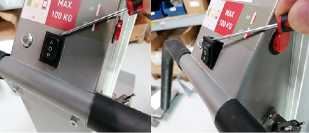 Impact 80-90-130-200: Replacing the rocker switch